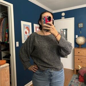 Gap Women's Gray boatneck sweater